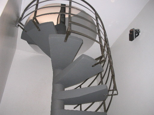 Escada helicoidal para o terra�o